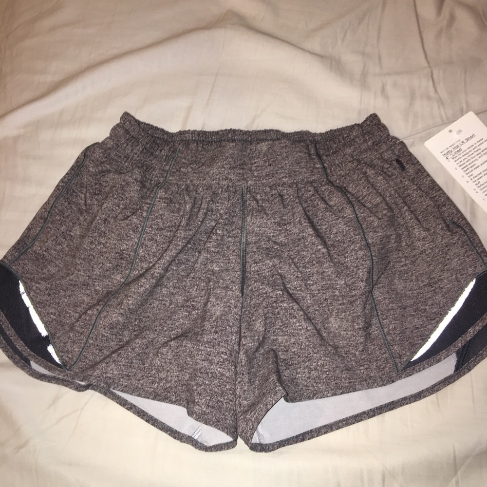 New gray lulu lemon running shorts size 6